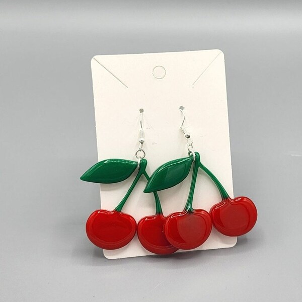 Cherry Earrings Etsy