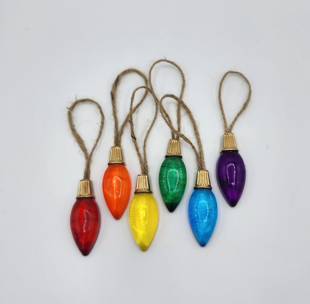 Gold Top Christmas Light Resin Christmas Ornament Etsy