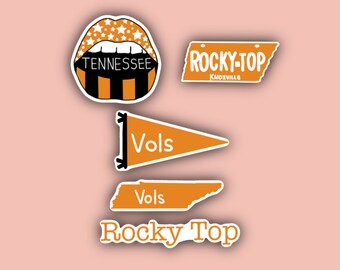 Rocky Top UT University of Tennessee Inspired Sticker Pack