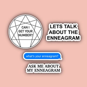 Enneagram Sticker Pack - Enneagram Stickers - Personality - Gift for friend