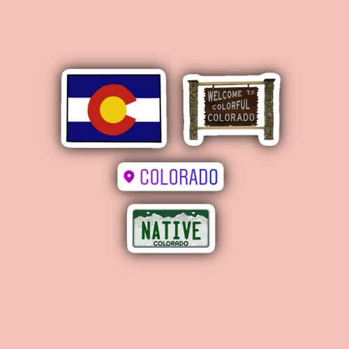 Colorado Sticker Pack Colorado Denver Colorado Stickers Etsy