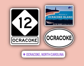 Ocracoke Sticker Pack - Outer Banks North Carolina Stickers