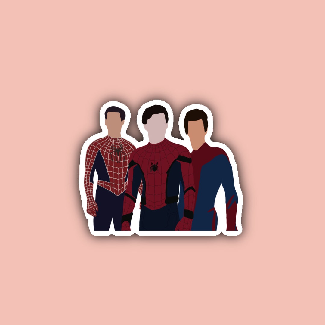 3 Spiderman Sticker 3 Sticker Decal Waterproof Spiderman Trio Etsy