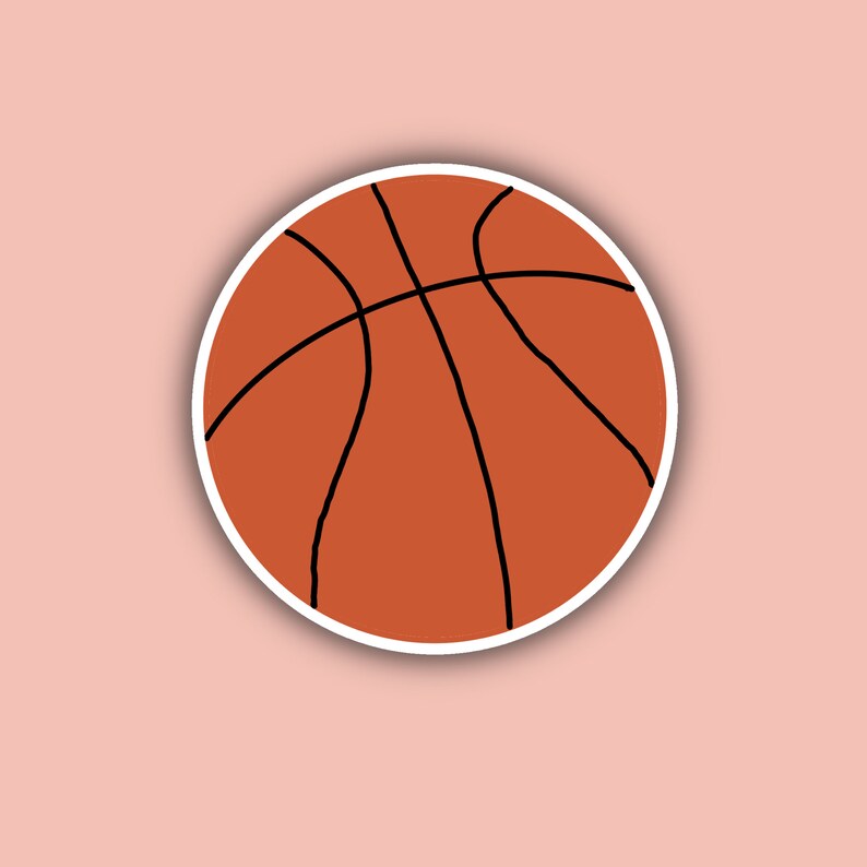Basketball Sticker Pack Basketball Sticker Sports Stickers Etsy