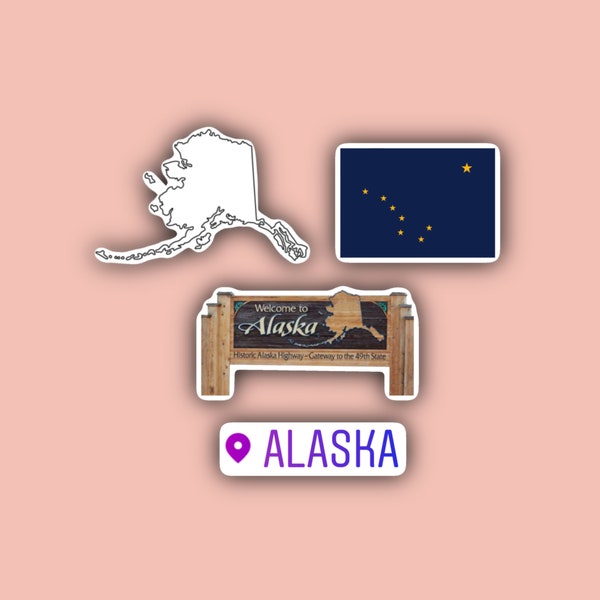 Alaska Sticker Pack - Alaska - Anchorage Alaska - Alaska Stickers