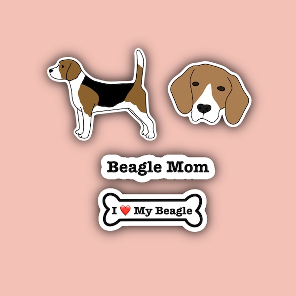 Beagle Sticker Pack - beagle mom - dog stickers
