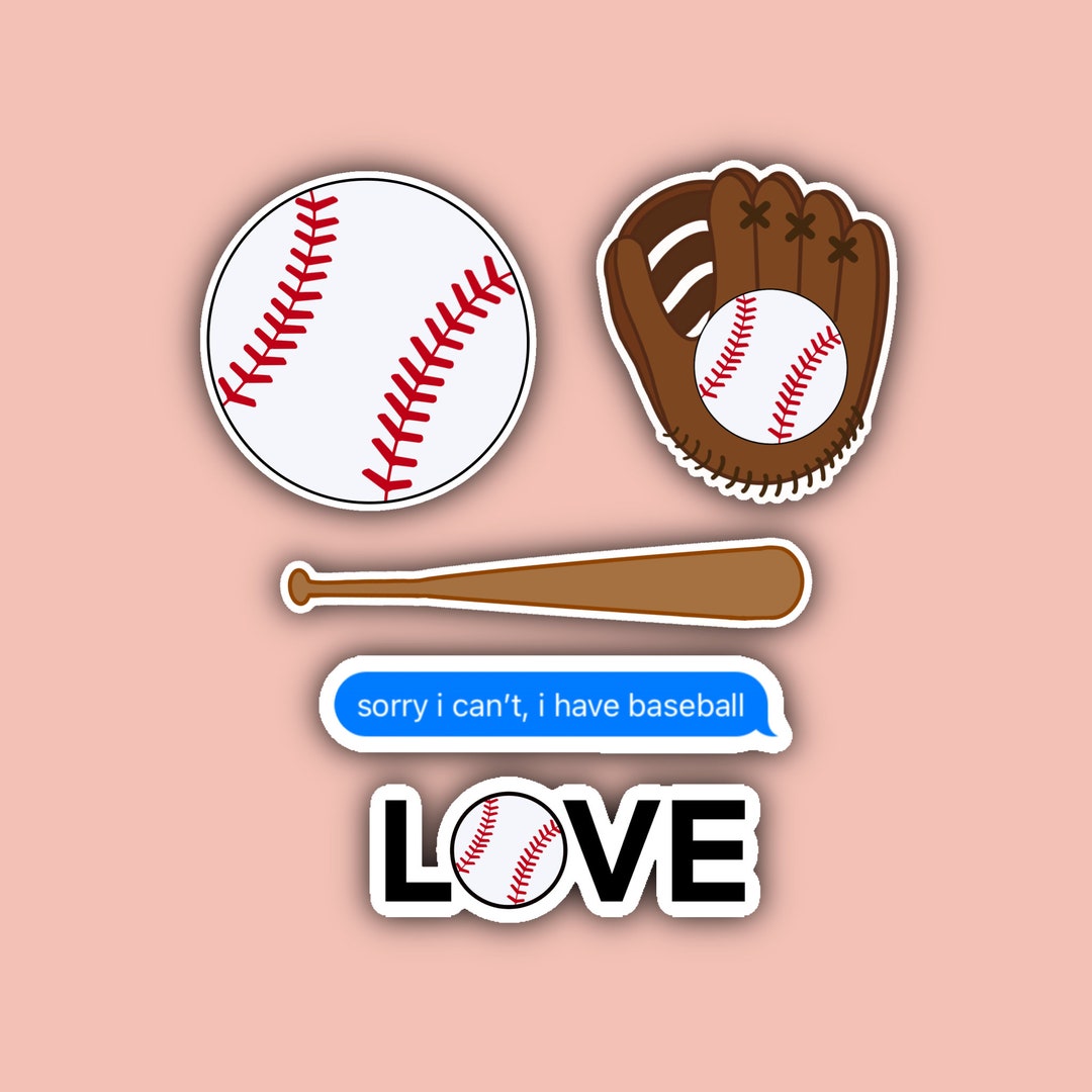 Baseball Sticker Pack Baseball Bat Baseball Glove Baseball Stickers