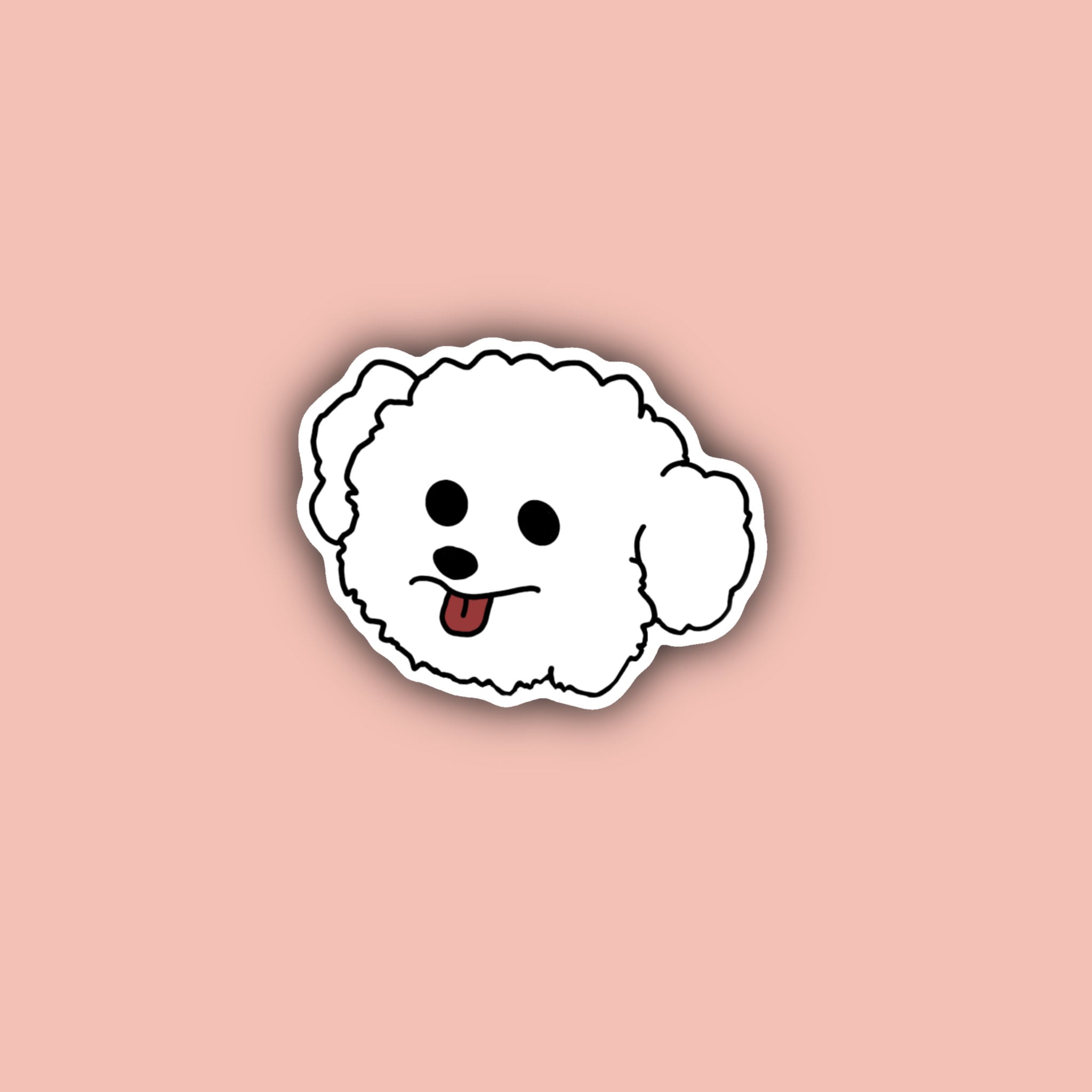 Bichon Frise Sticker Pack Waterproof Dog Stickers Dogs Etsy