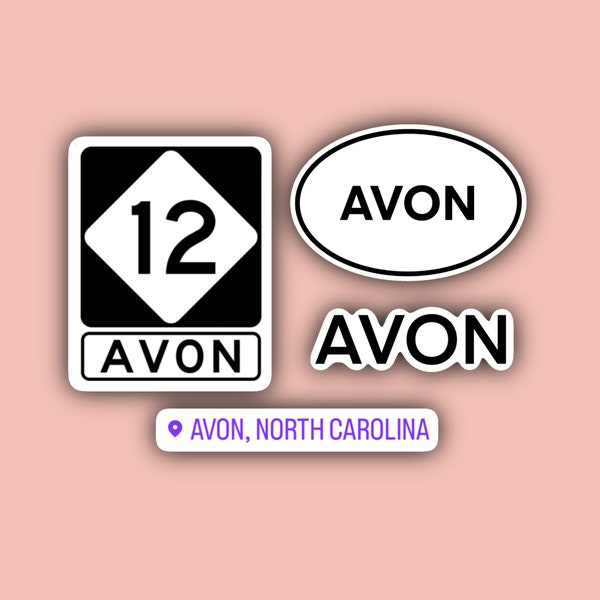 Avon North Carolina Sticker Pack - Outer Banks Stickers