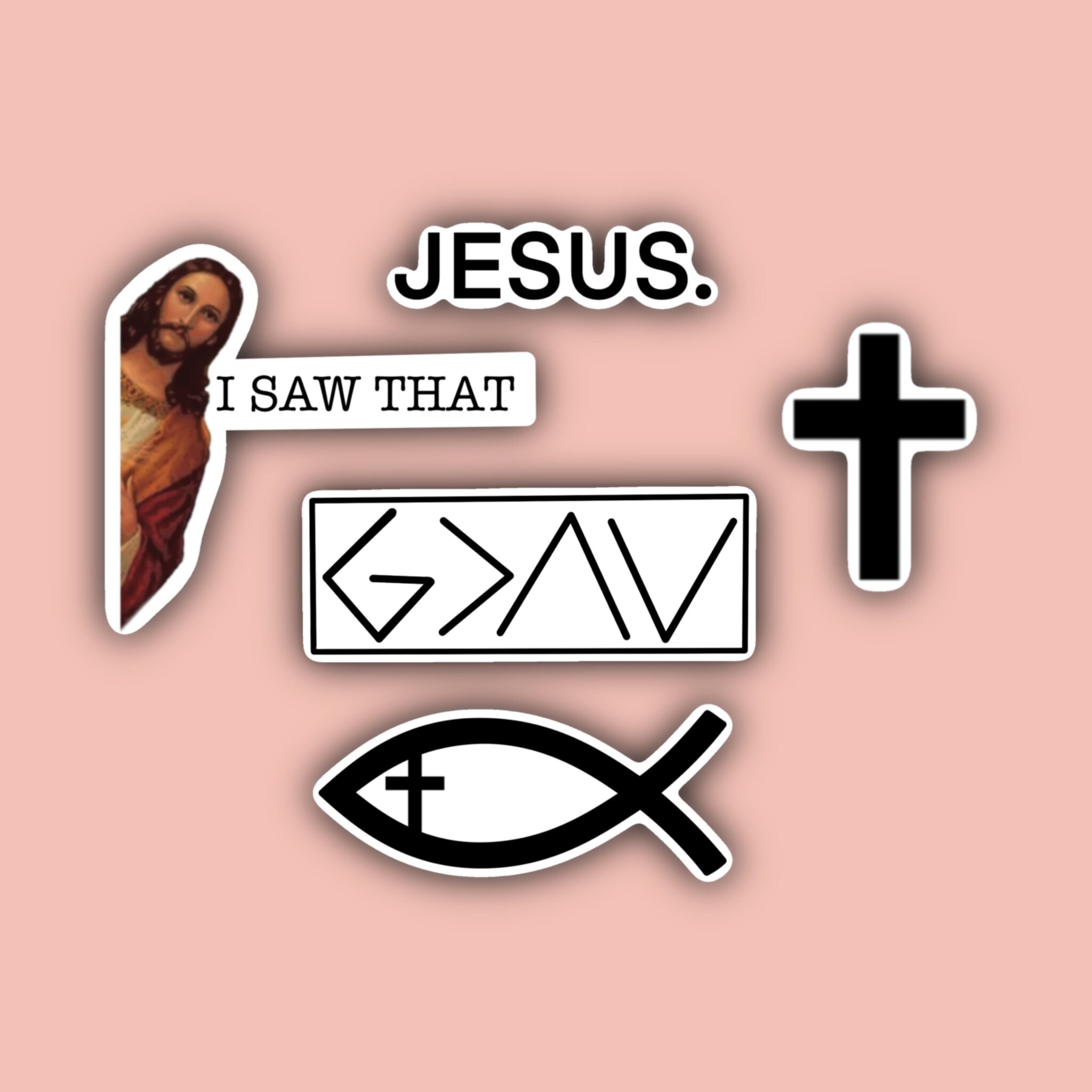 Christian/ Jesús Sticker Pack Iglesia Cristiano Dios Etsy