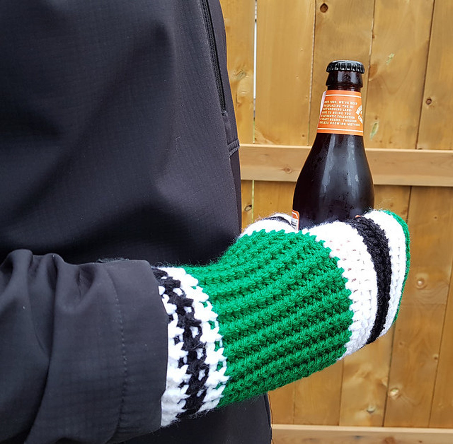 CROCHET PATTERN PDF Download Beer Mitten Cozy Bonfire Etsy UK
