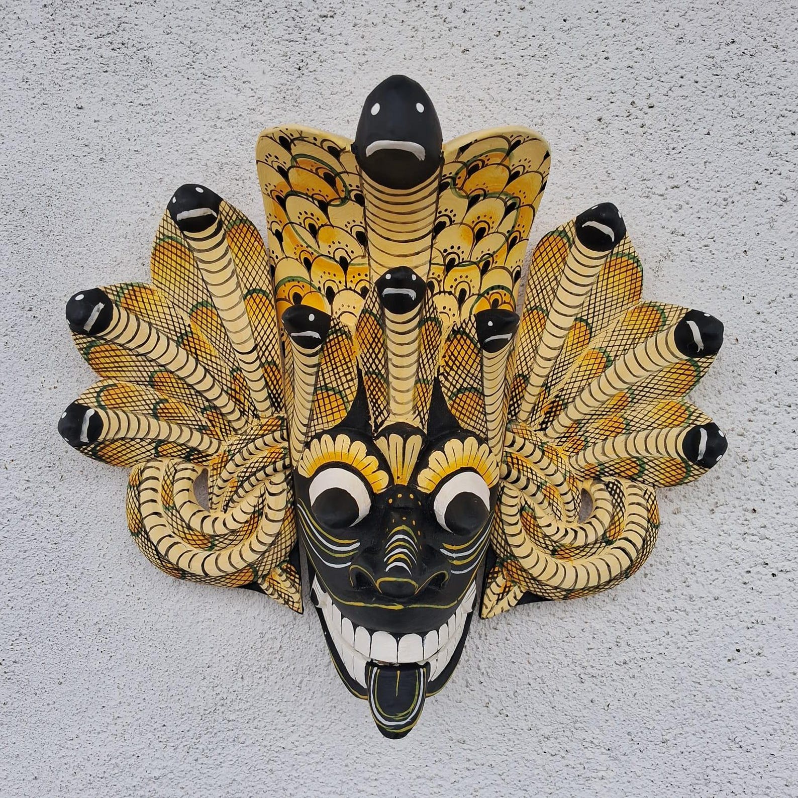 Handmade Sri Lankan Naga Raksha Mask |king Cobra Wall Decor ...