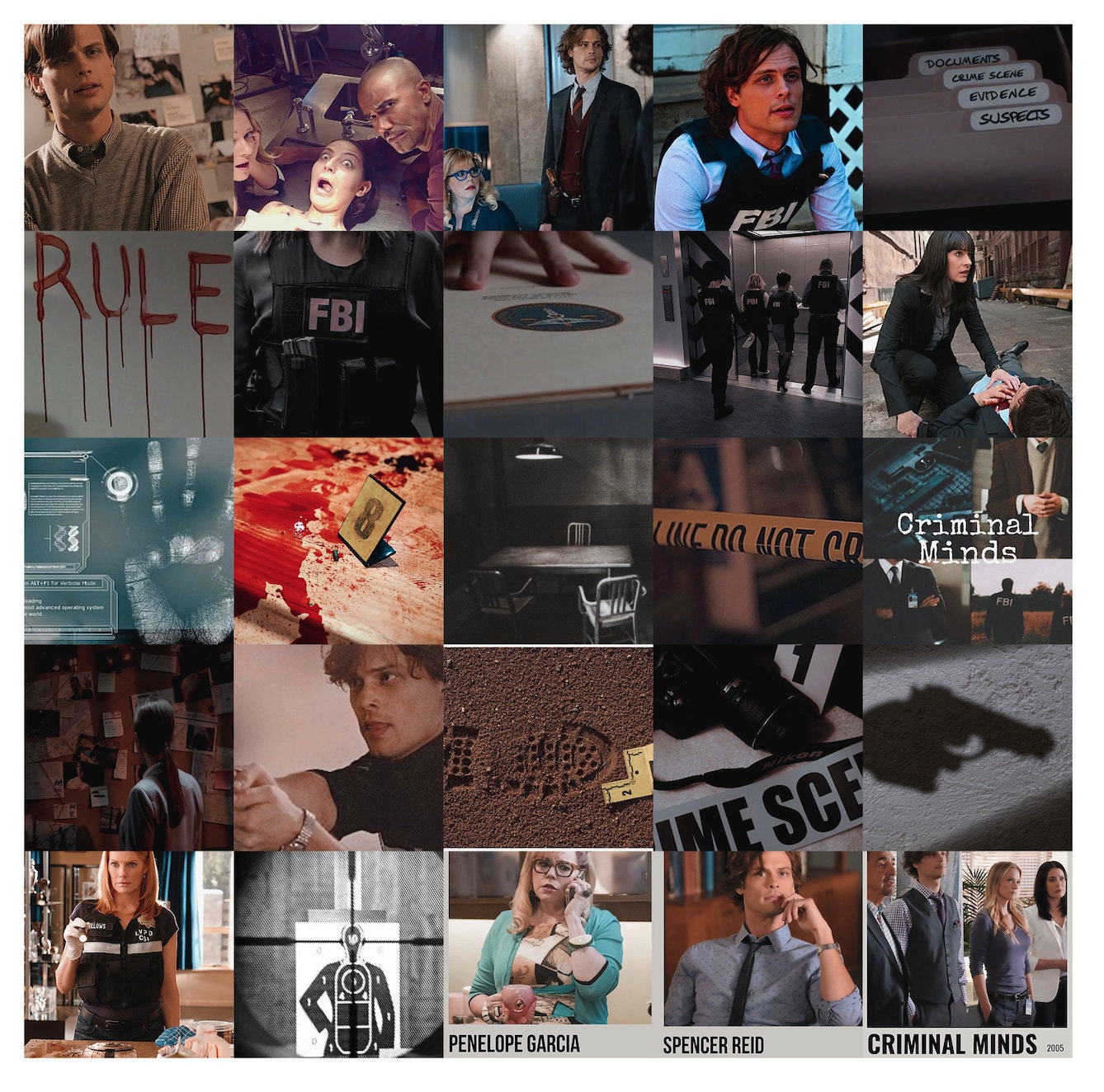 Criminal Minds Aesthetic Wall Collage - Etsy Australia