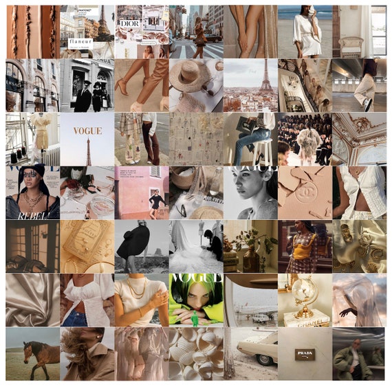 Fashion designer aesthetic wall collage kit 70pcs | Etsy