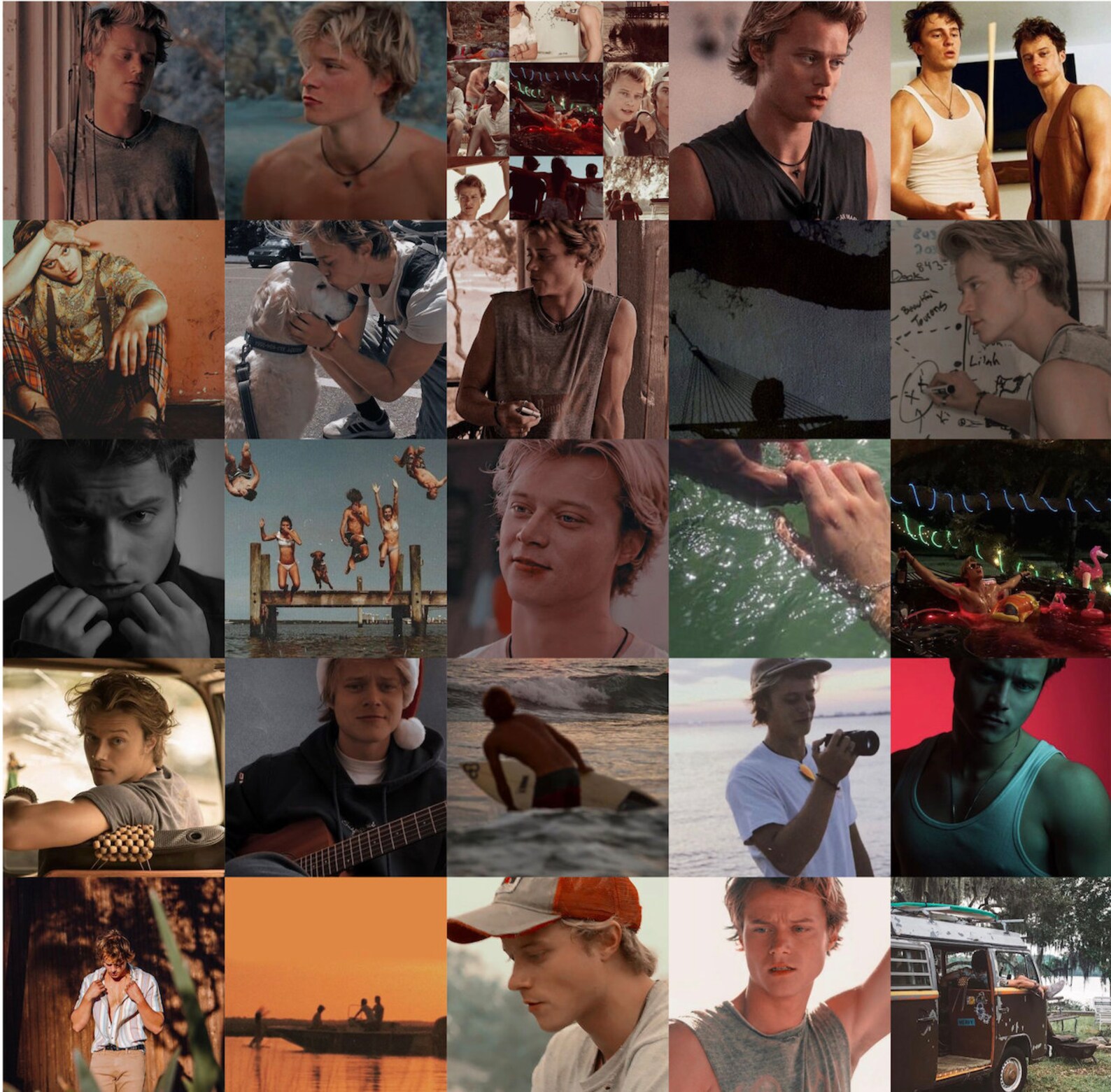 JJ outer banks aesthetic wall collage kit/ 76 uds Etsy México