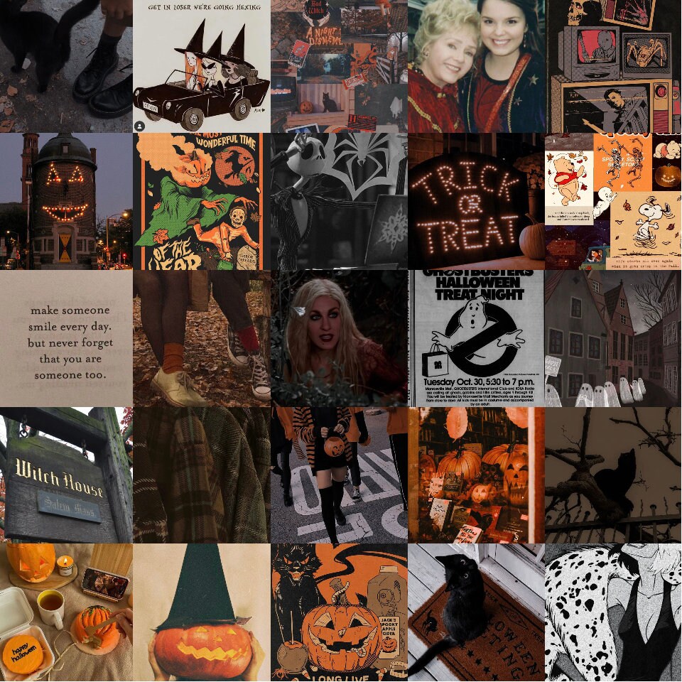 Halloween collage