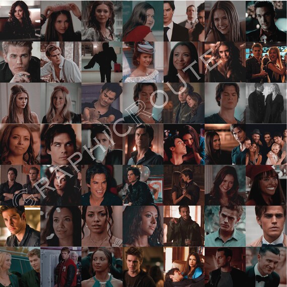 The Vampire Diaries Photo Collage Pack Etsy New Zealand