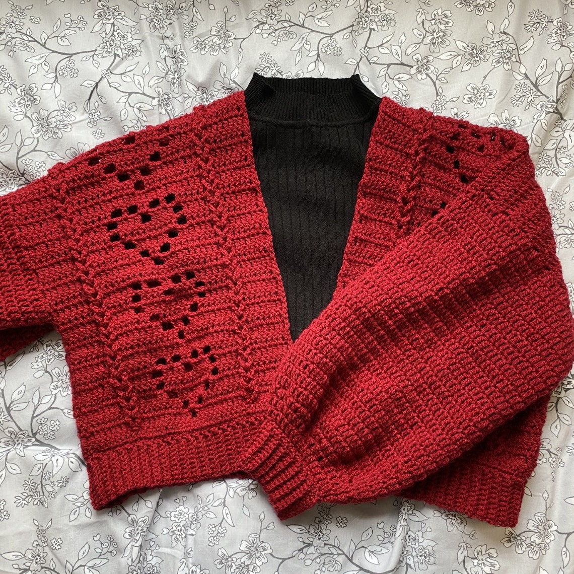 Heart Cable Cardigan - Etsy