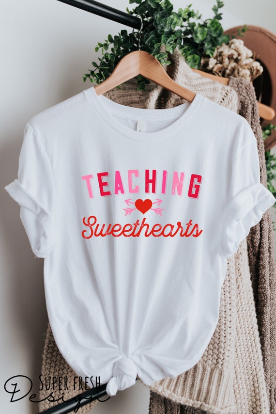 Teacher Valentine Shirt Teacher Heart Shirt Cute Valentines - Etsy