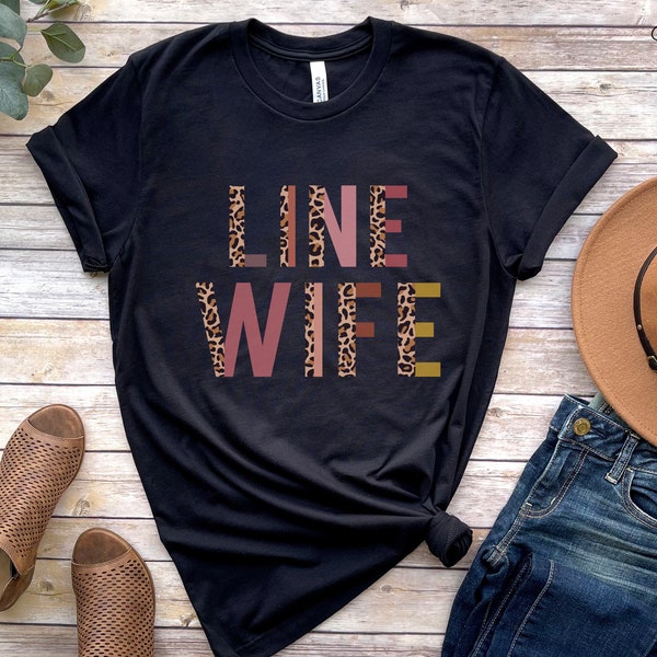 Lineman Wife Shirt, Line Wife Leopard Print, Lineman Wife Gift, Lineworker Love Shirt, Powerline Technician, PLT Gift, Cheetah Print, Wife