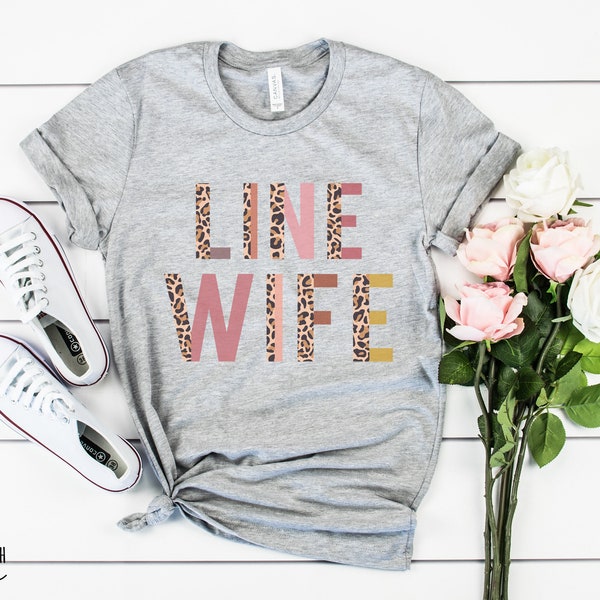 Lineman Wife Shirt, Line Wife Leopard Print, Lineman Wife Gift, Lineworker Love Shirt, Powerline Technician, PLT Gift, Cheetah Print