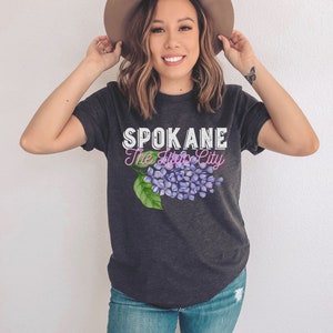 Spokane the Lilac City, Spokane Shirt Spokane Washington T Shirt Pacific Northwest Spokane WA Tee Washington TShirt Spokane Souvenir T-Shirt