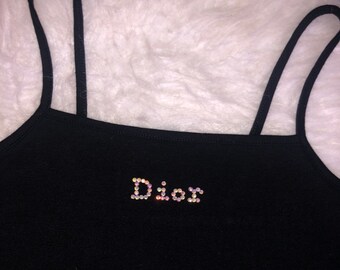 baby blue dior tank top