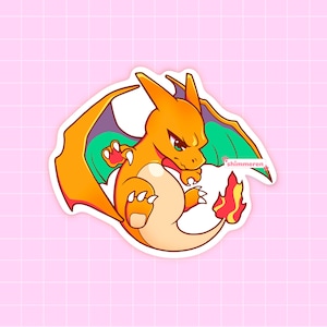 Cute Charizard Vinyl Matte Sticker