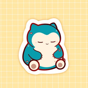 Snorlax Vinyl Matte Sticker