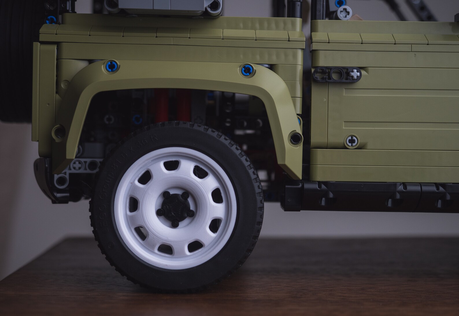 Lego Land Rover Defender 42110 Steel Wheel Replica Etsy