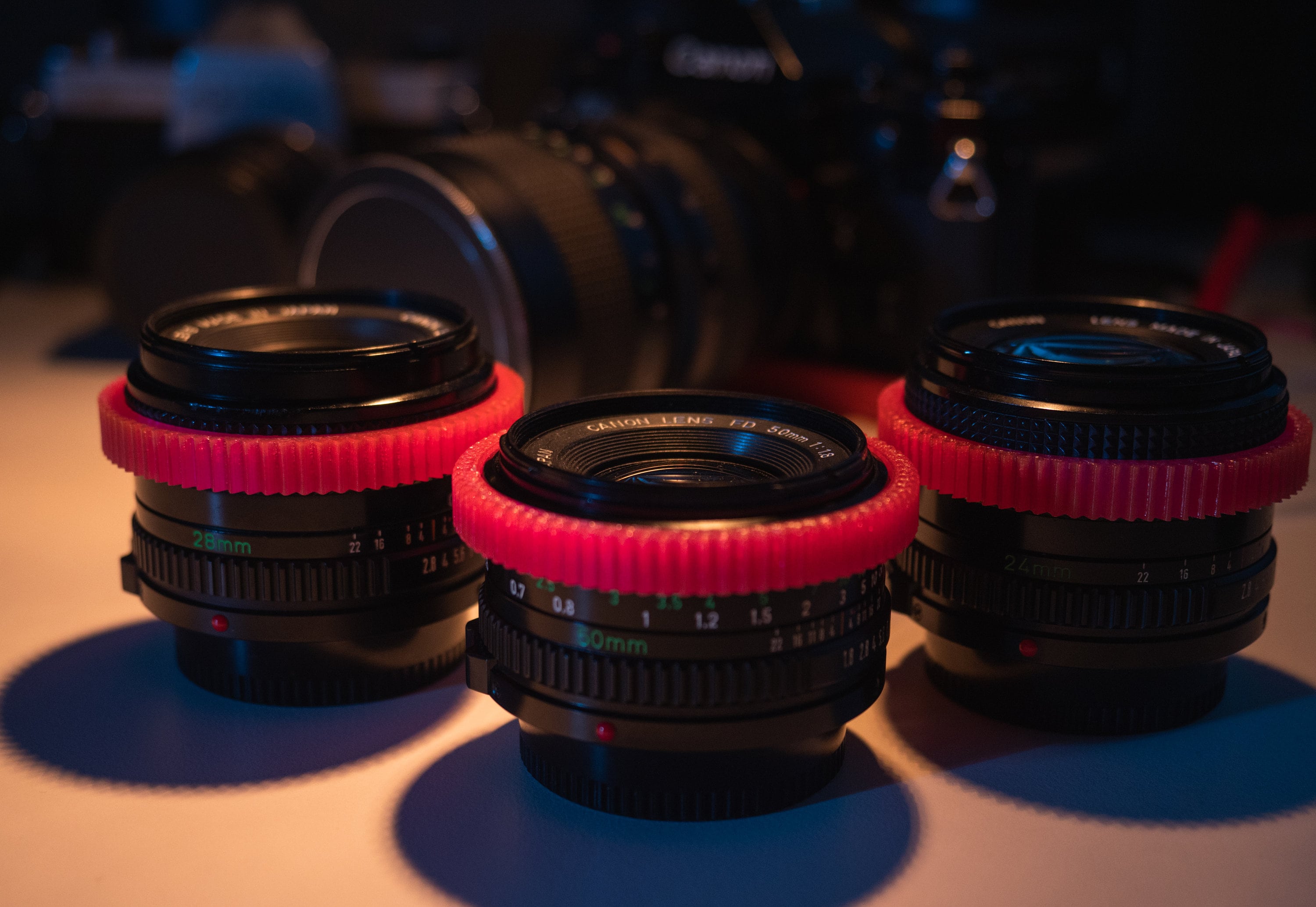 Canon NFD Follow Focus Ring x3 50mm f1.8 24mm f2.8mm Etsy