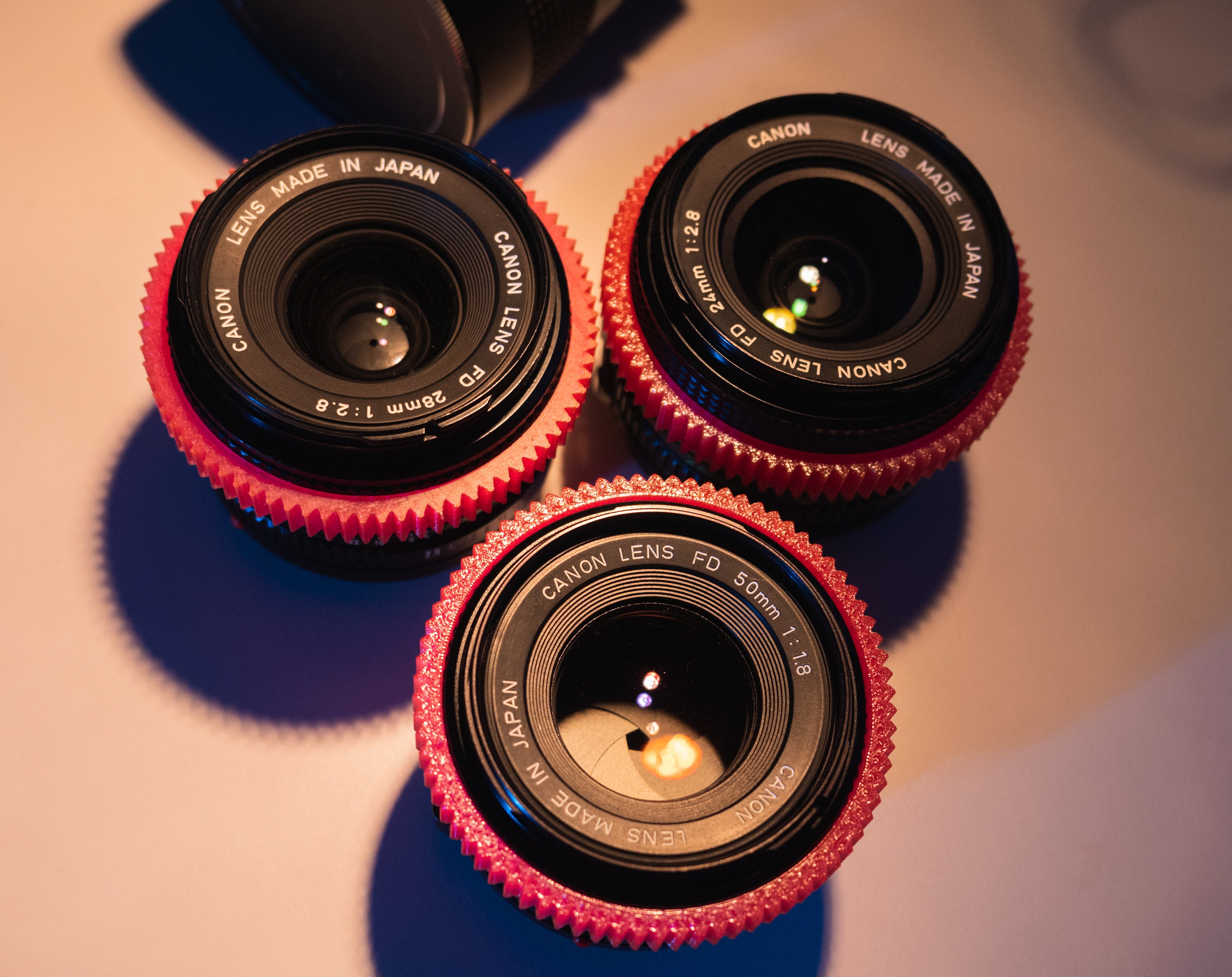 Canon NFD Follow Focus Ring x3 50mm f1.8 24mm f2.8mm Etsy