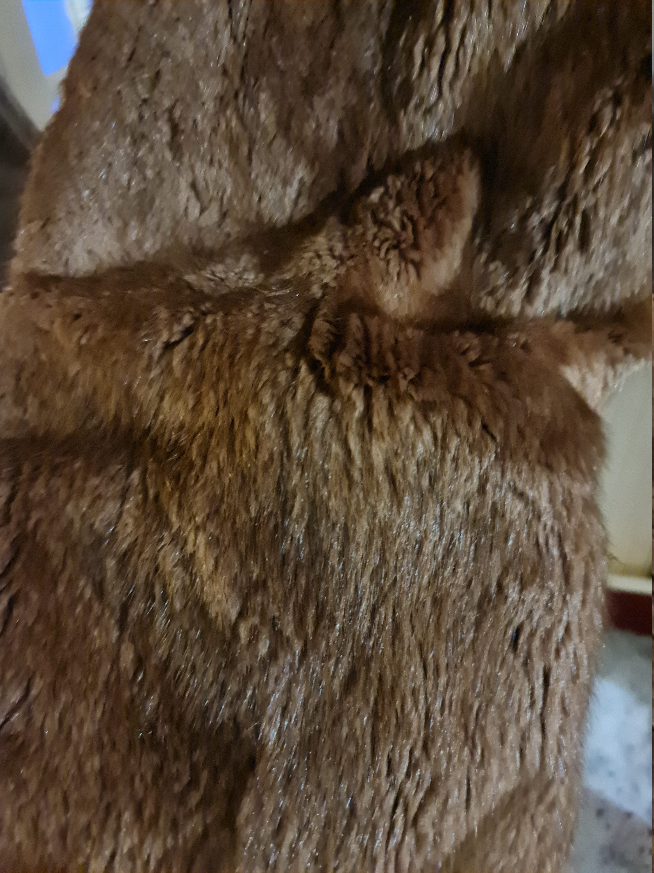 Vintage Real Fur Coat Brown | Etsy