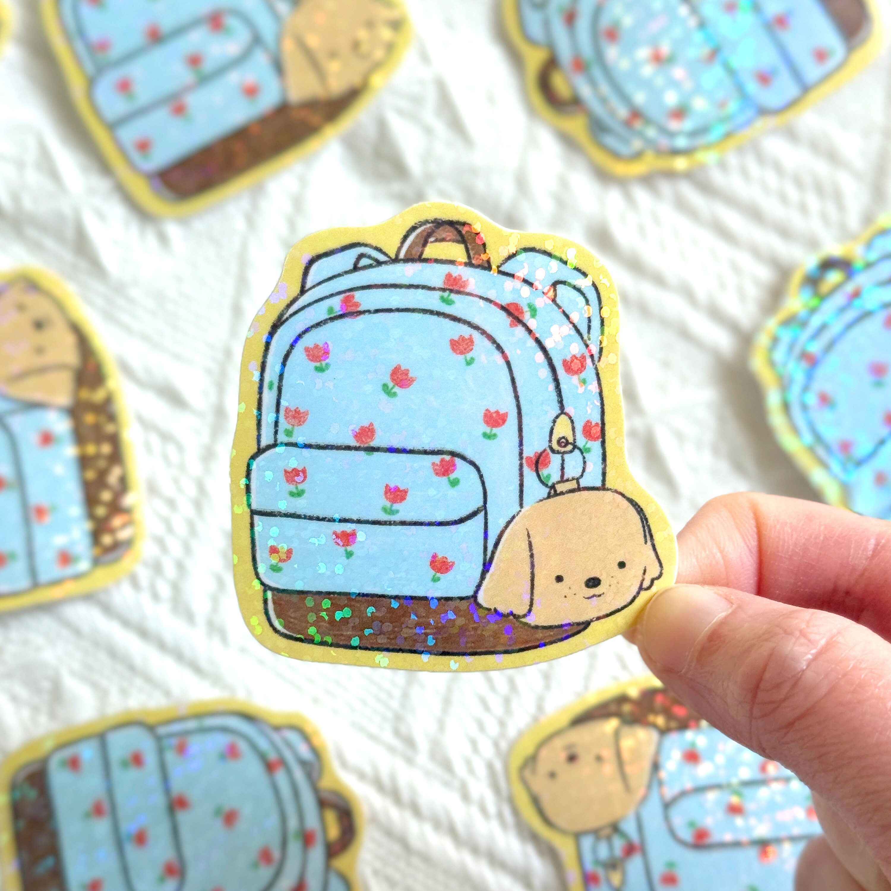 Holographic Waterproof Sticker - Backpack - Etsy