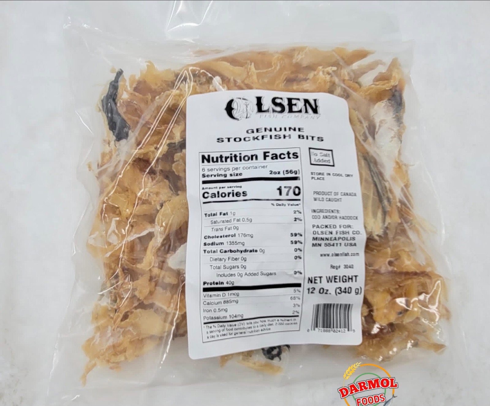  Norwegian Style Stockfish Bits 12oz (Pack of 2