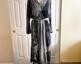 Vintage Shirt & Skirt Set - Gothic Romantic