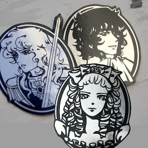Rose of Versailles Stickers - Oscar, André, and Marie