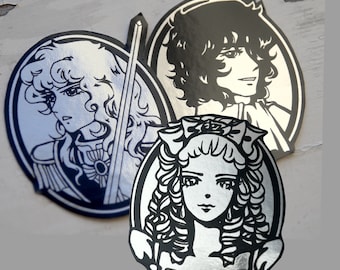 Rose of Versailles Stickers - Oscar, André, and Marie
