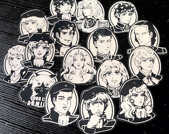 Legend of the Galactic Heroes Mirror Stickers