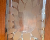 Custom Etched Glass Cigar Humidor Jar