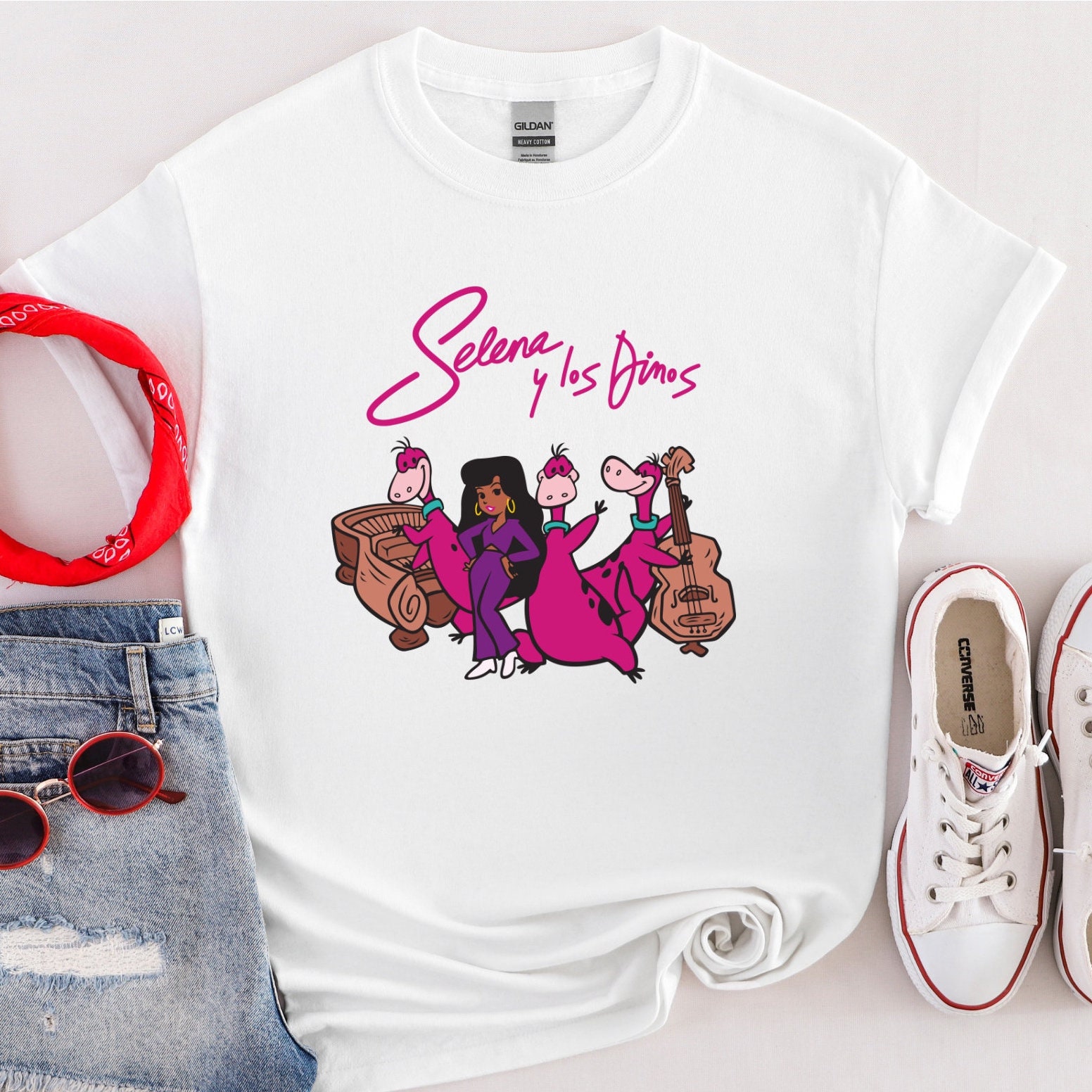 ヴィンテージ T selena y los dinos serie USA