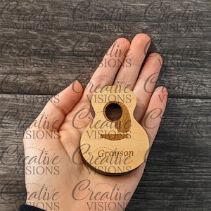 Guitar Keepsake Pick and Box cut file for laser cutter image 3