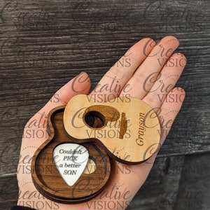 Guitar Keepsake Pick and Box cut file for laser cutter image 8