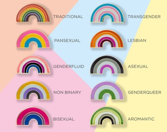 Rainbow Pride Badge d’épingle en métal émaillé | épinglette en émail LGBTQ+ | | d’épinglettes de fierté Don pour lui | Cadeau pour son |