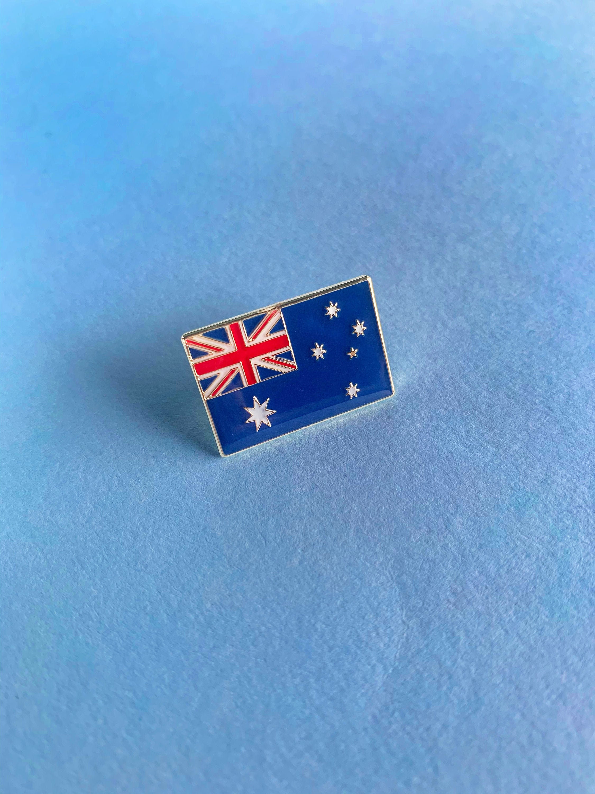 Australia Flag Pin Enamel Badge Australian Country Flag Etsy