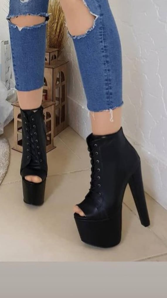 Botas con sales tacon grueso