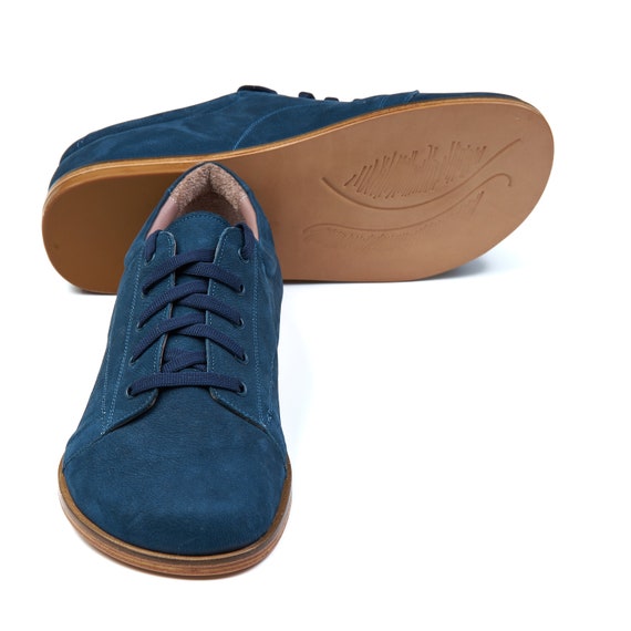 Diomedi Easy Up Shoes 40 Men 7 Women 9 Blue Boa Lace Up AFO Slip Leather Sneaker Calzature Ortopediche linea EASY UP Bambino main image 2