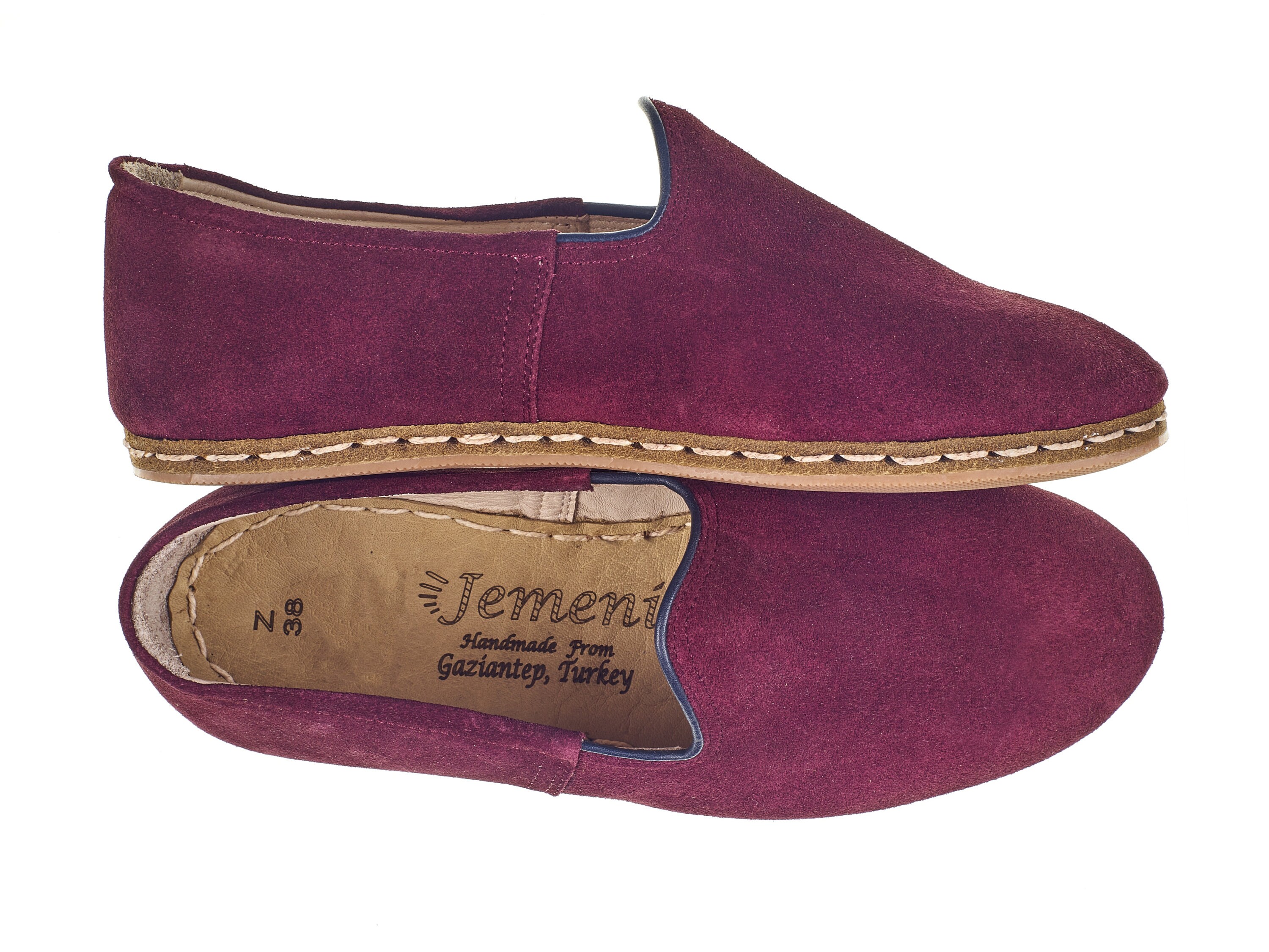 burgundy patent flat shoes