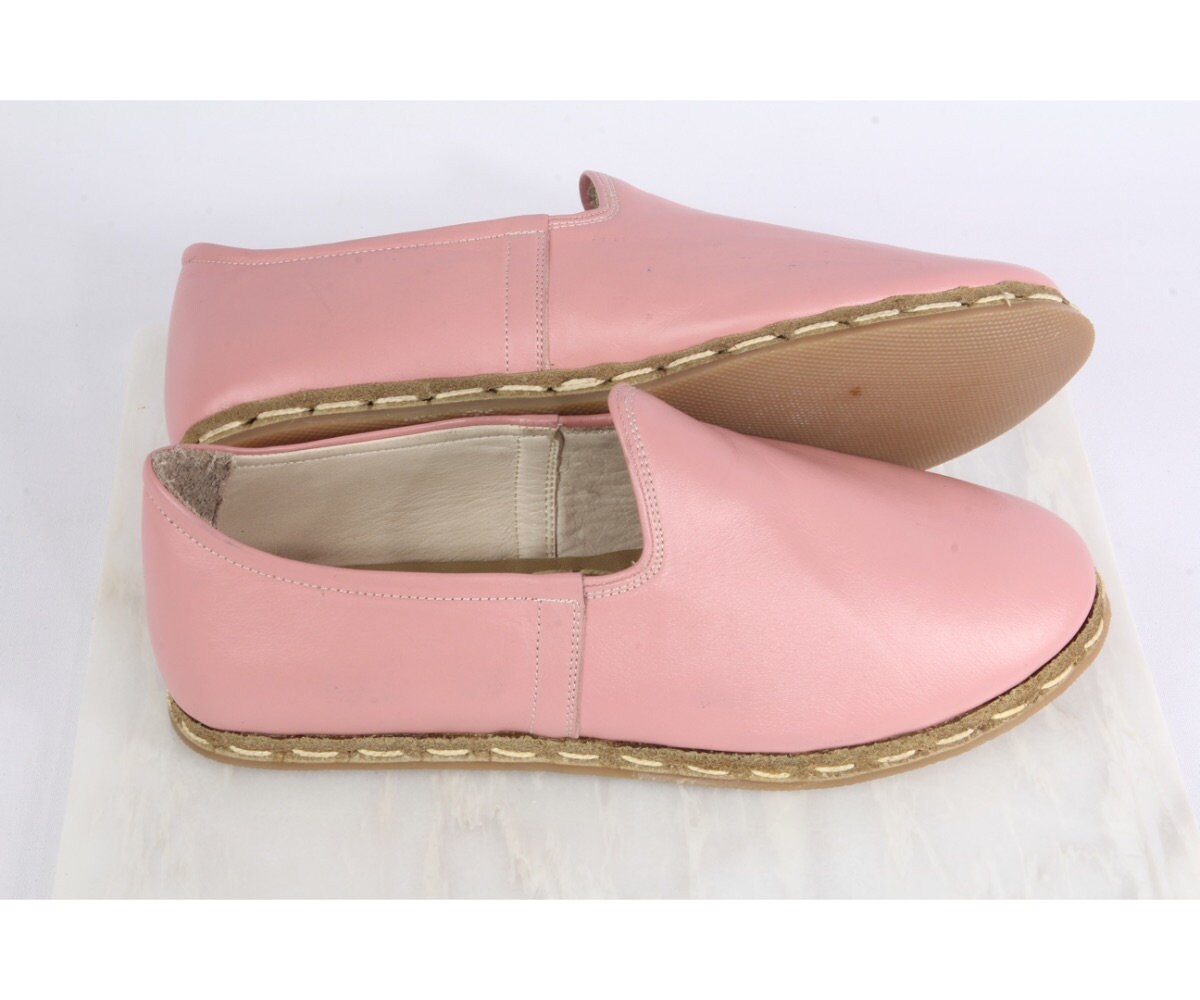 Men Pink Shoes Men Loafer Flat Shoes Slip On Shoes Etsy