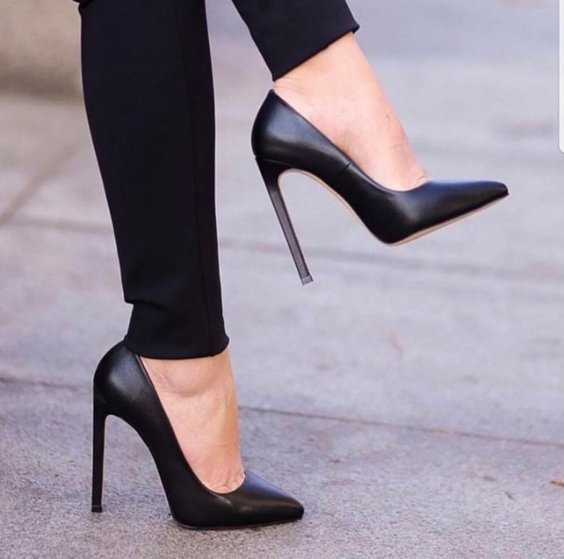 stiletto black booties